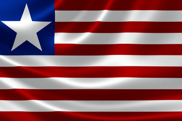 Republic of Liberia's National Flag
