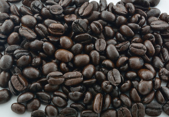 roasted coffee beans, can be used as a background