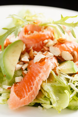 salad with salmon