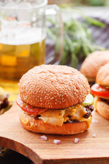 home made burgers