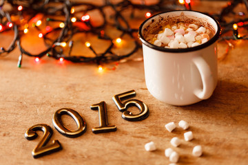 2015 Happy New Year greeting card