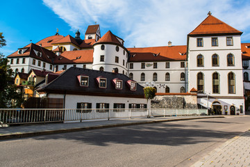 Naklejka na ściany i meble charming and romantic Hohes Schloss Fussen, Bavaria Germany