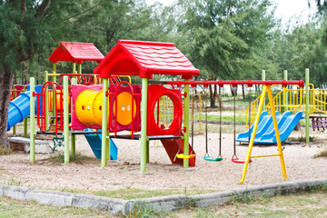 children playground in park