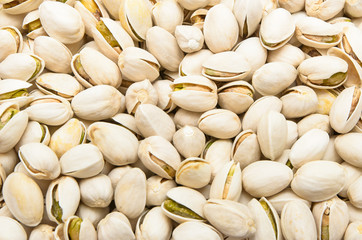 Dried Pistachio Nuts use as food background