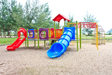 children playground in park
