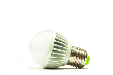 a light bulb on white background