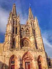Fototapeta na wymiar catedral de Burgos en España.