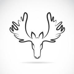 Vector images of moose deer head
