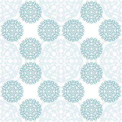 Seamless Christmas pattern with snowflakes, holiday background