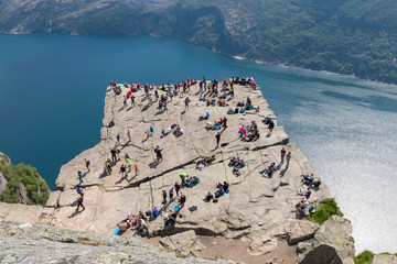 Preikestolen and Tourists
