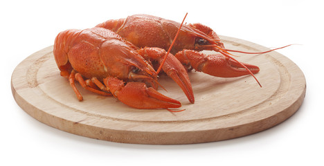 Boiled crawfishes