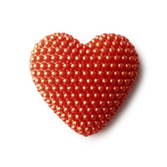 A red heart isolated on white background