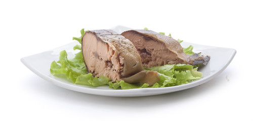 Smoked hunchback salmon