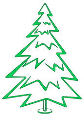 Christmas tree, pictogram