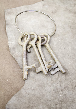 Old iron keys