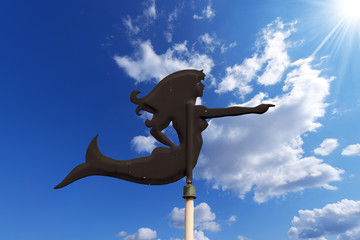 Wind Vane shaped Mermaid