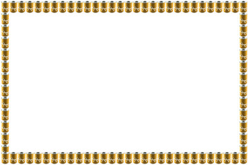 brown canned photo frame