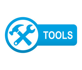 Etiqueta tipo app azul alargada TOOLS