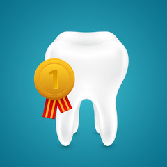 Medal for the cleanest tooth
