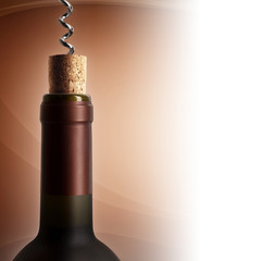 Opening a bottle of wine