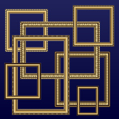 frames for photos and pictures of golden color