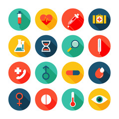 Medical icons.