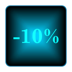 10 percent discount icon