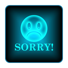 Fototapeta premium Sorry icon