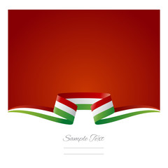 Abstract background Italian flag ribbon