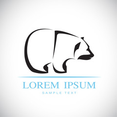 Vector image of an bear