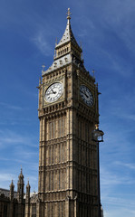 Fototapeta na wymiar Close up of Big Ben Clock Tower ,England United Kingdom
