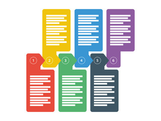 Workflow business data presentation diagram vector