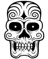 Vector illustration of Skull