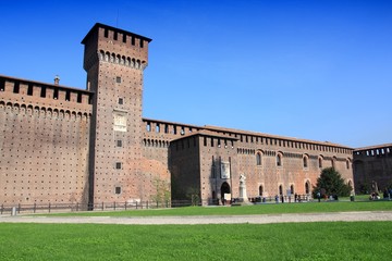 Fototapeta premium Italy - Milan Castle