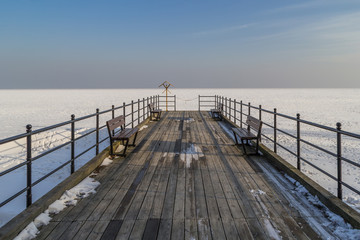 frozen pier