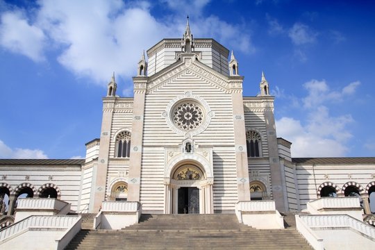 Milan, Italy - Famedio Chapel at Monumental Cemetery