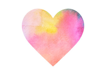 Watercolor heart