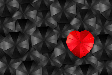 umbrella heart concept