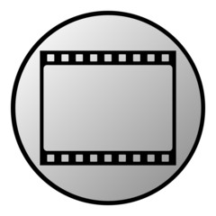 Fototapeta premium Film strip button
