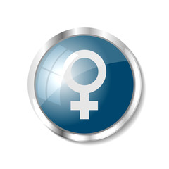 Obraz premium Blue web button