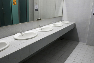 washbasin in the toilet