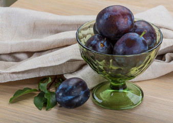 Ripe fresh plum