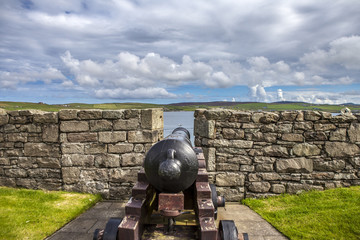 Fort Charlotte cannon, Lerwick, Scotland