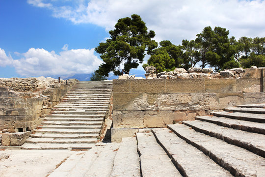 Ancient Phaistos Minoan Palace Site