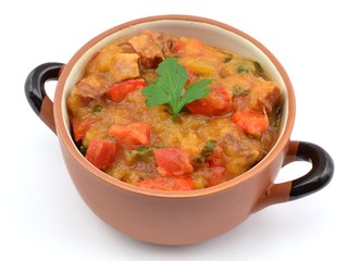 dish with zucchini