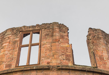 The ruin tower of Heidelberg castle in Heidelberg