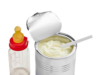 baby infant food powder milk spoon