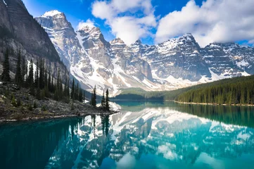 Wall murals Central-America Moraine Lake, Rocky Mountains, Canada