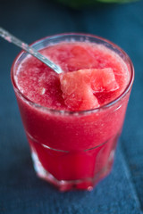 smoothieof watermelon, heart of the watermelon, closeup