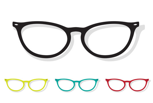 Vector image of Glasses